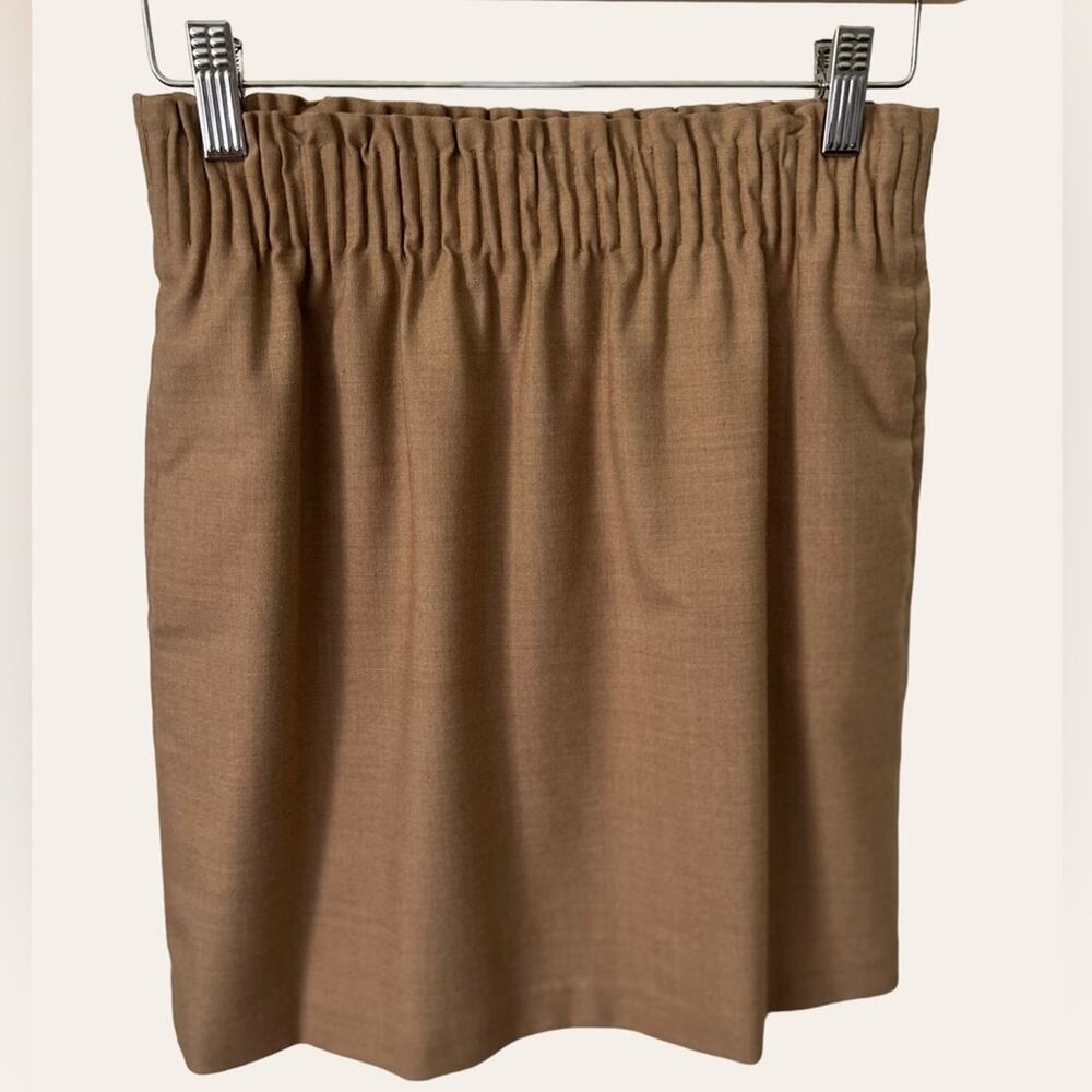 J.Crew Brown Wool Blend Paperbag Mini Skirt Women’s Size 0
